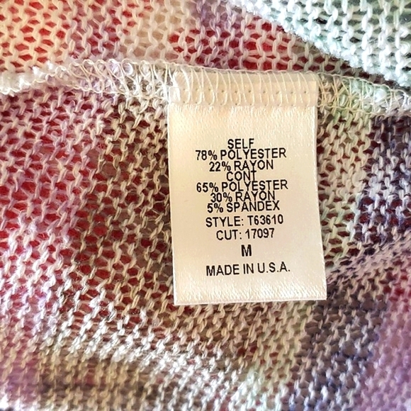 Oddi USA Made Knit Lavender Lilac Purple Polka Dot Funky Fun Oversized Top Sz M - Picture 12 of 12